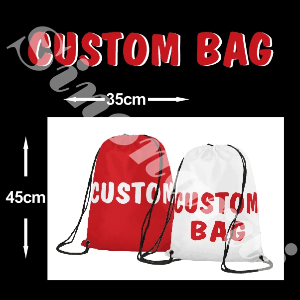 Custom Pattern Drawstring Bags Men Backpack Digital Printing Pouch Customize 35*45cm Products |
