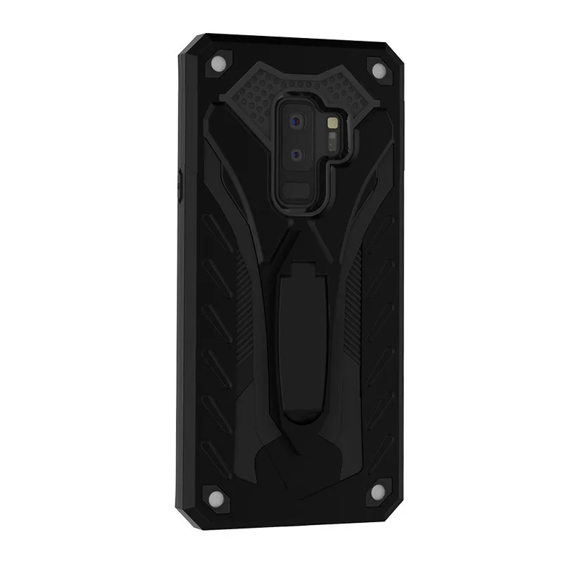 Black Противоударный чехол для samsung Galaxy S8 S9 Plus Note 8 9 A7 A9 A6 A8 J4 J6 J8 защитный чехол-броня для samsung S7 край A9s A750 чехол - Цвет: Black