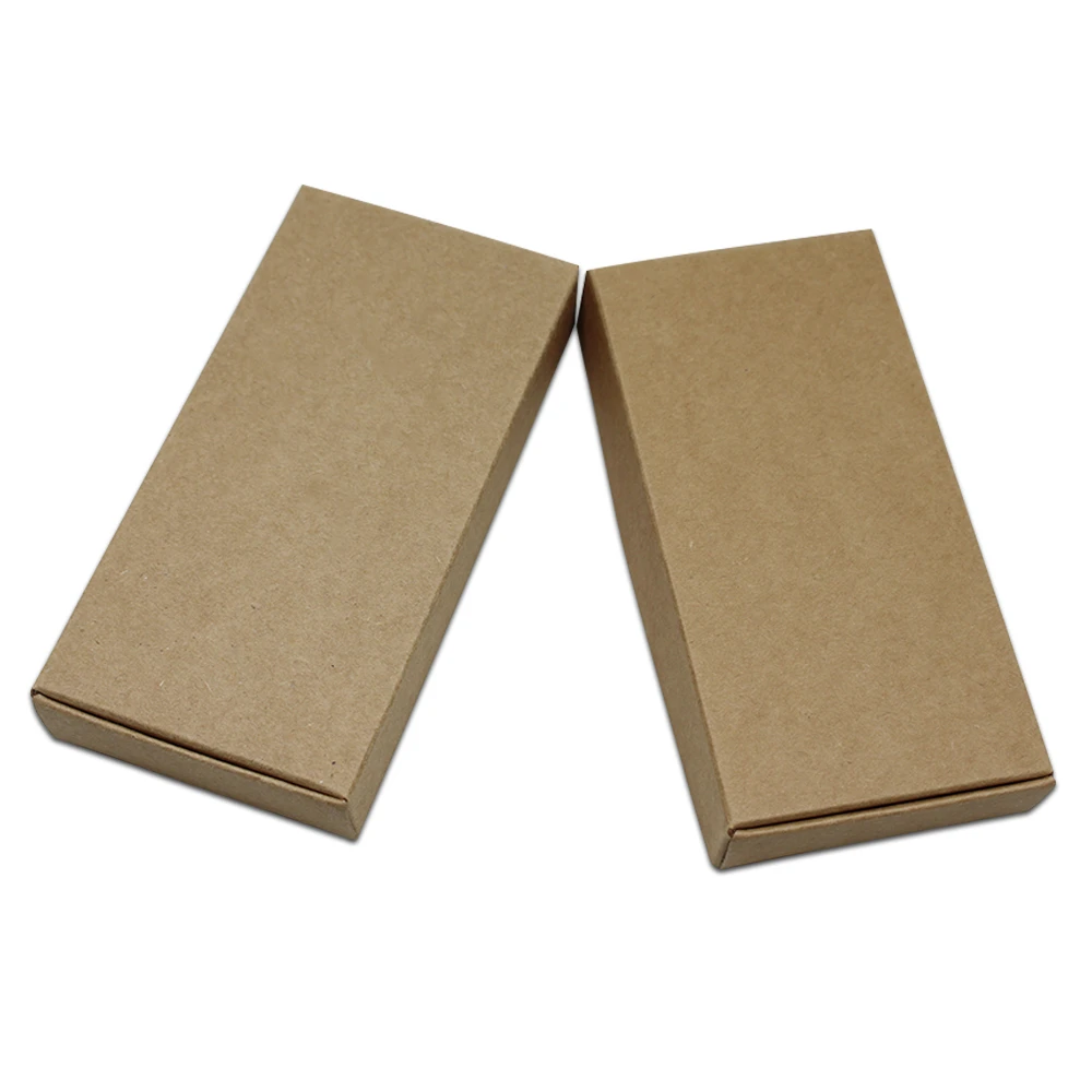 30 шт./лот коробка из коричневой бумаги больших 4 размеров вечерние коробки для