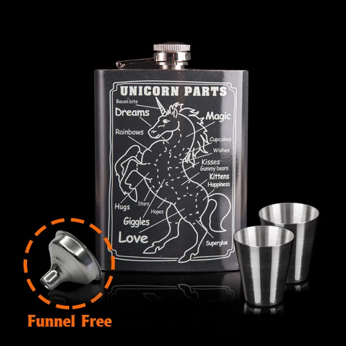 8oz Mealivos, модная фляжка 8 унций, фляжка из нержавеющей стали для алкогольной бутылки, водки, виски, бутылка для жениха, подружки невесты, подарок, винный горшок - Цвет: 8oz