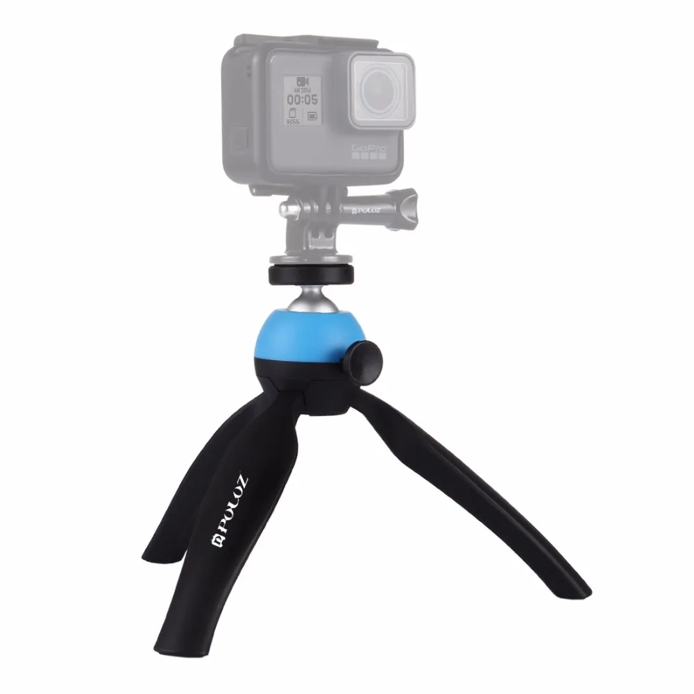 PULUZ карманный мини штатив с 360 градусов 1/4 винтовой шаровой головкой для GoPro 5 4 3 +