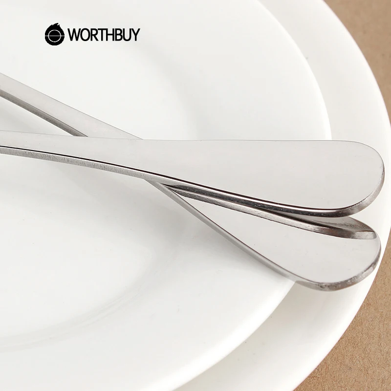 WORTHBUY китайская десертная ложка кухонная из нержавеющей стали с длинной ручкой