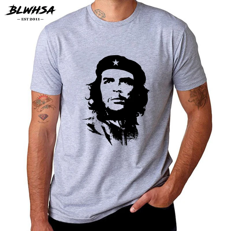 BLWHSA Che Guevara Hero, Мужская футболка, высокое качество, с принтом, хлопок, короткий рукав, футболки, хипстер, с рисунком, крутая мужская одежда