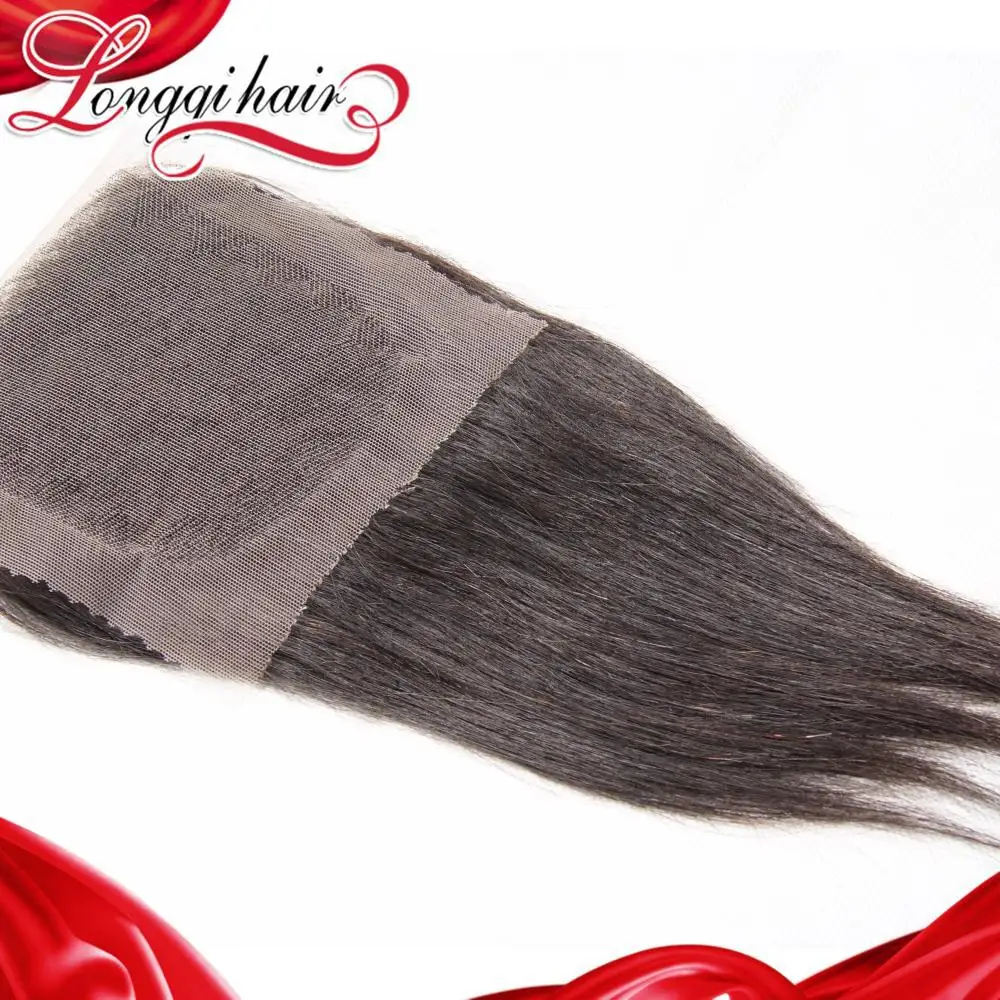 Peruvian straight virgin wig with closure 3x4 free part peruvian human on 12&quot~20&quot |
