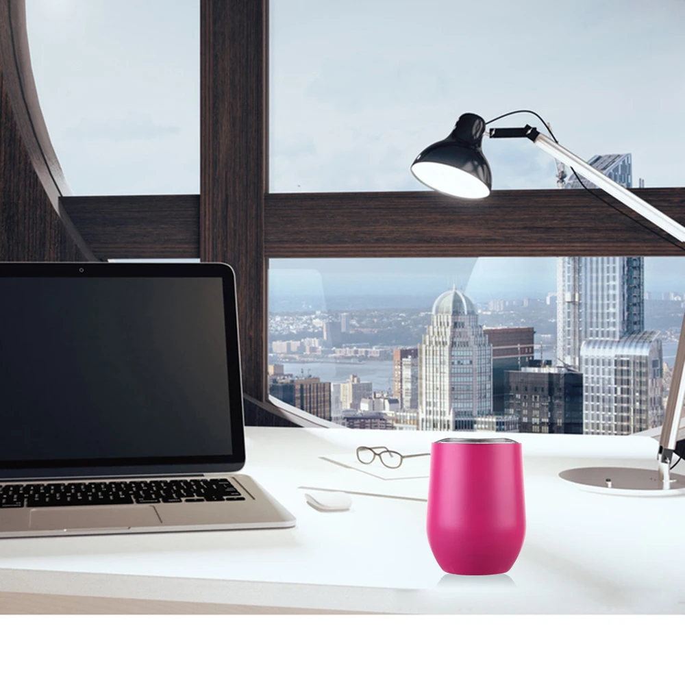 12 унций вакуумные бокалы для вина из нержавеющей стали кофейная чашка с ручкой