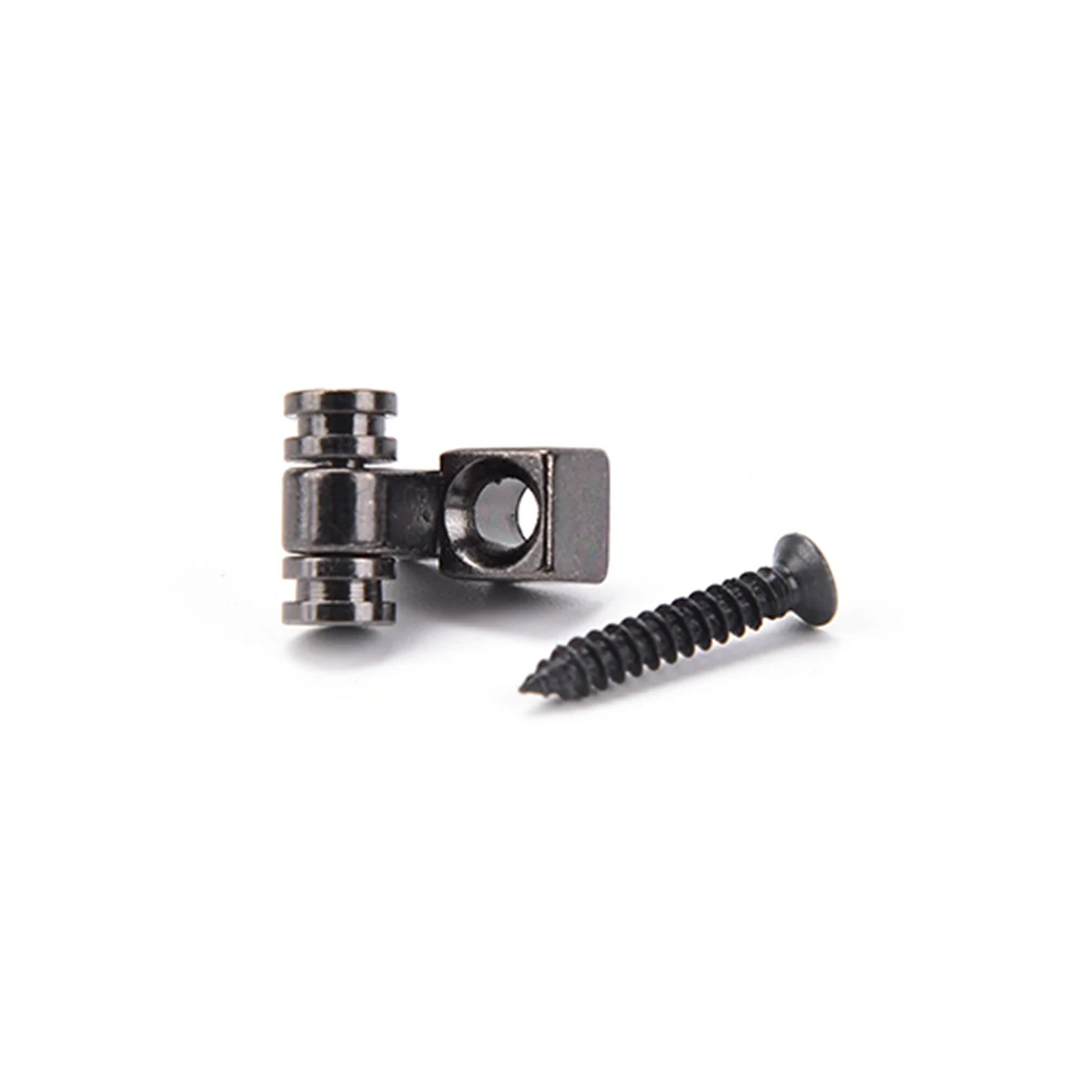 2Pcs 0.43 x 0.23 inch Roller String Retainers Mounting Tree Guide for Electric Guitar silver | Спорт и развлечения