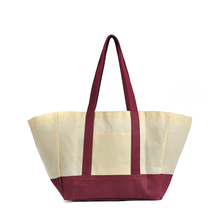 

Large Capacity Nonwoven Grocery Totes Shopping Bags Available for Custom Bags