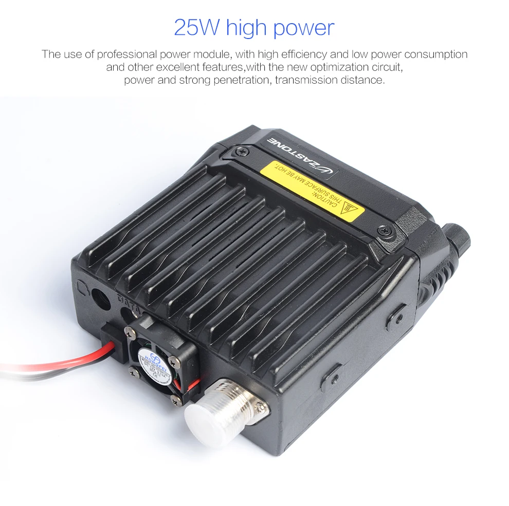 Zastone Мобильная рация MP380 VHF 136-174MHz UHF 400-480MHz 25 W/20 W Двухдиапазонная мини Автомобильная радиостанция двухстороннее радио