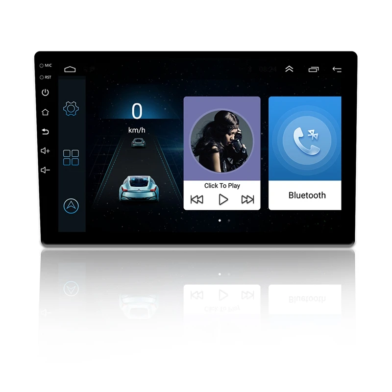 NEW-2Din 10 дюймов Android 6,0 Автомобильный Радио Gps навигация Bluetooth емкостный пресс-экран стерео аудио плеер