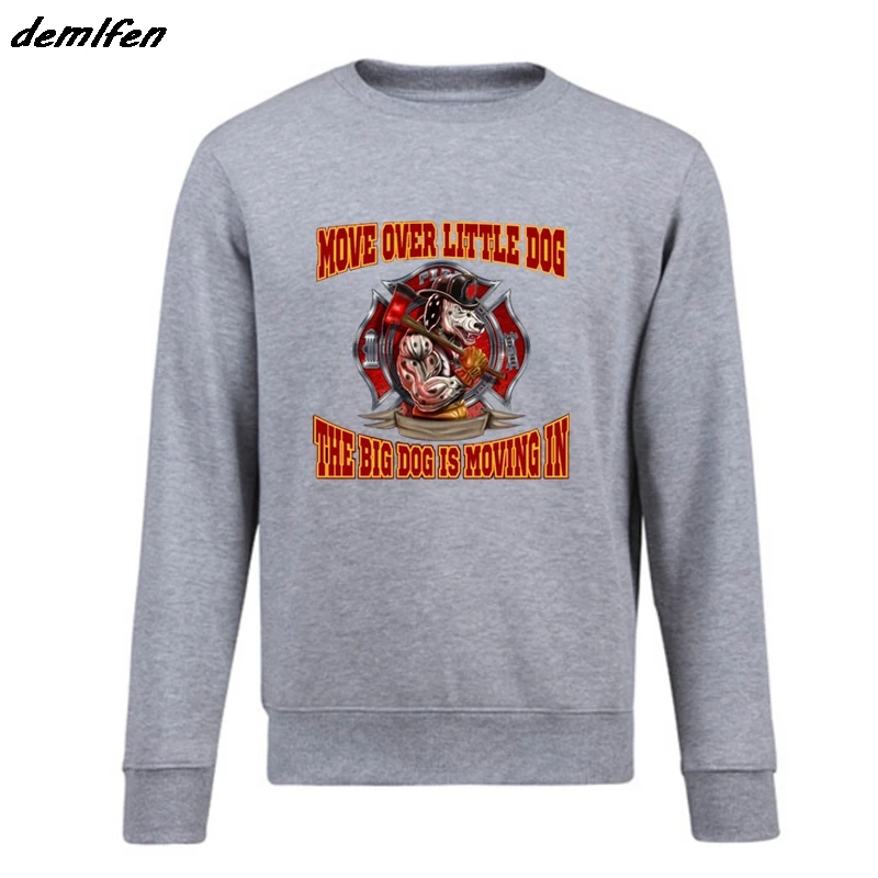 Весенне осенняя модная мужская флисовая толстовка пламя рубашка Отдел пожарный