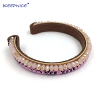 dream catcher c bangle crystal beaded leather thin handcuff bangle bracelets ethnic snake bangle bracelet ring