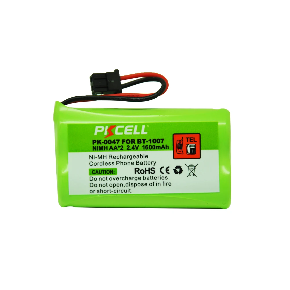 

1 Cordless Phone Battery AA 1600mAh 2.4V Replacement For BT-1007 BT1007 BT1015 BT904 Mitsumi-2P(PK-0047)