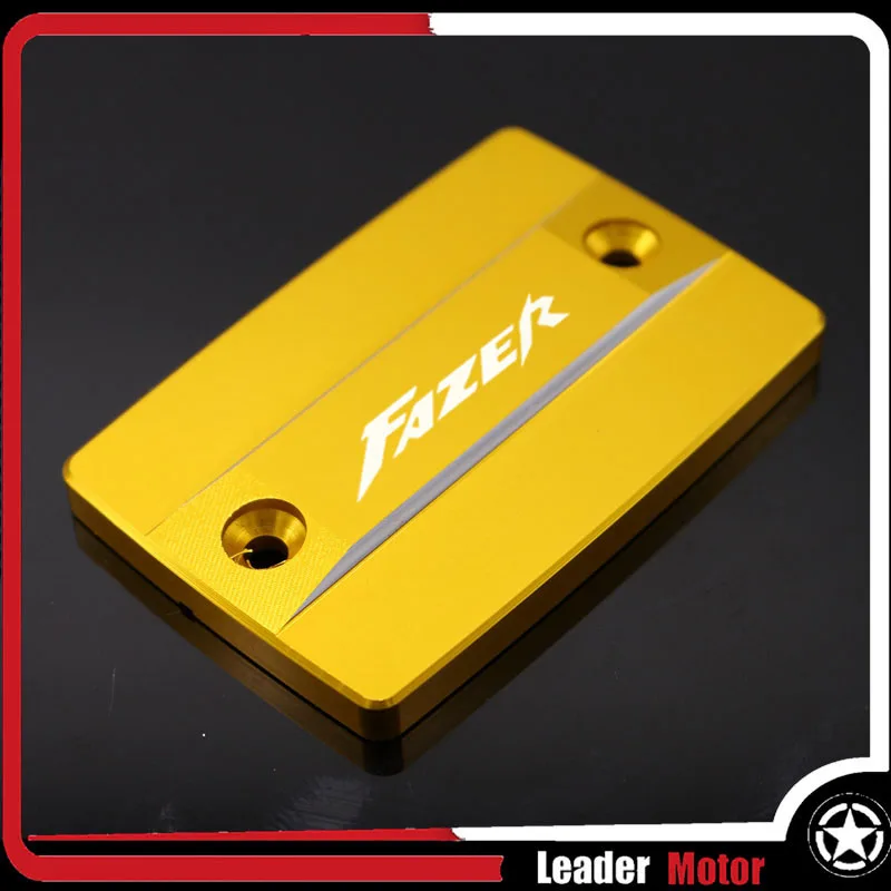 Gold logo (FAZER) Для YAMAHA FZ8 фазер 2010- FZ6 FZ6N FZ6S FZ6R 2004- FZ1 фазер 2006- мотоцикл бачок тормозной жидкости для переднего колеса Кепки крышка - Цвет: Gold logo (FAZER)