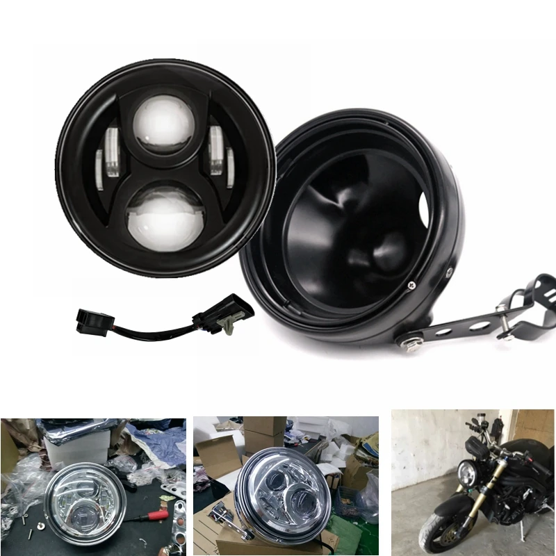 7 дюймов проектор светодиодный фар для мотоцикла &quot7 дюймовые фары Корпус ведро