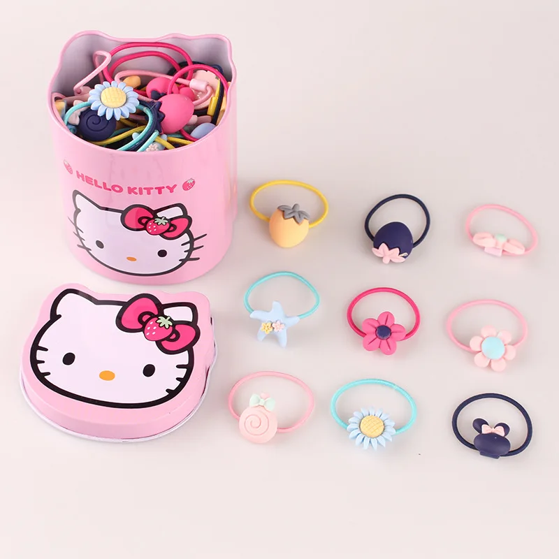 SLKMSWMDJ New Cute Children's Rubber Hair Accessories Baby Sun Flower Band Girls Set 40pcs | Детская одежда и обувь