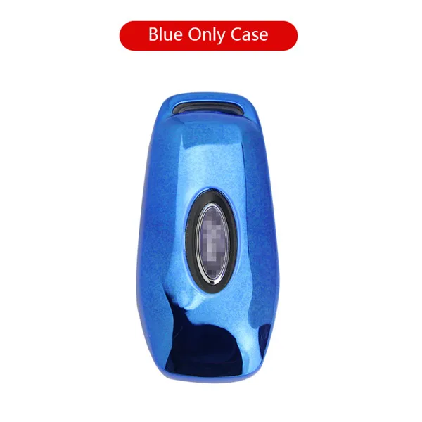 Blue TPU чехол для автомобиля чехол для форд фиеста MK7 Mondeo Mk4 Fusion Focus 2 ст MK3 S C Max KA Galaxy Kuga 2 ключ крышка аксессуары - Название цвета: Blue