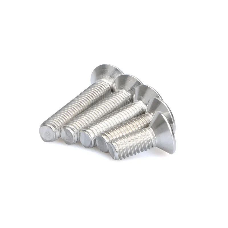 DIN7991 Шестигранная с плоской головкой Кепки винт M5/M6/M8* 6/8/10/12/16/20 Вт, 30 Вт/40/50/60/80/100 мм Нержавеющая сталь винт с потайной головкой винт