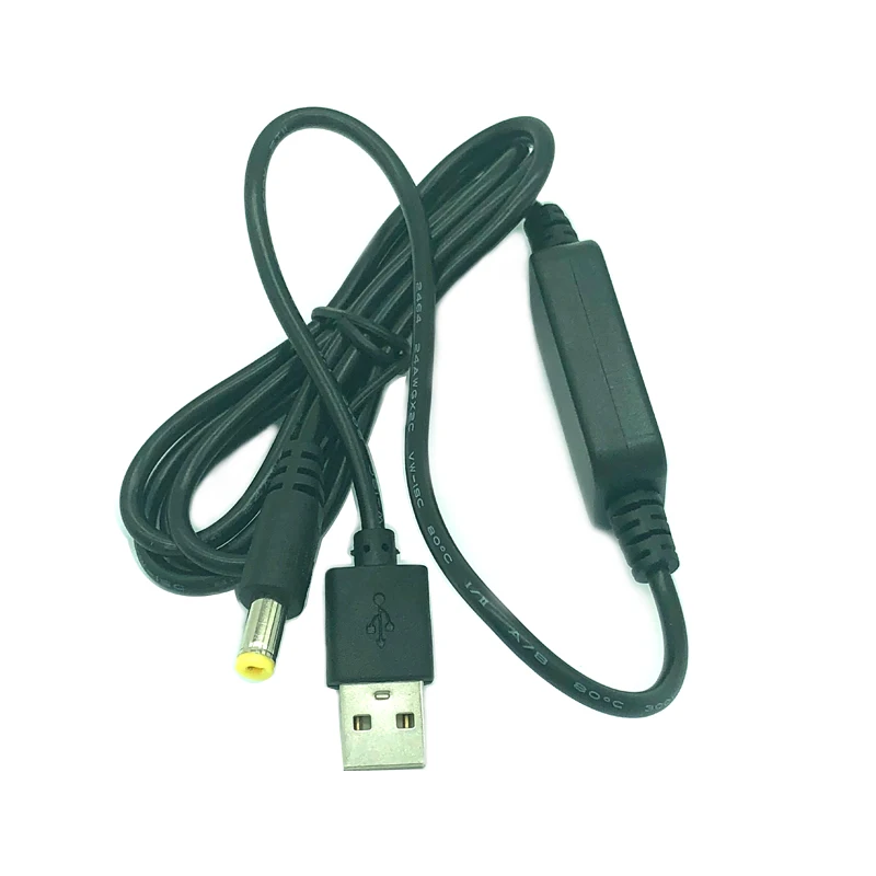 DC-DC конвертер адаптер USB кабель для передачи данных с Тип штырьковый разъем 5V до 9 V/работающего на постоянном токе 12 В в Jack повышающий Мощность модуль кабель шнура 5,5x2,1 мм