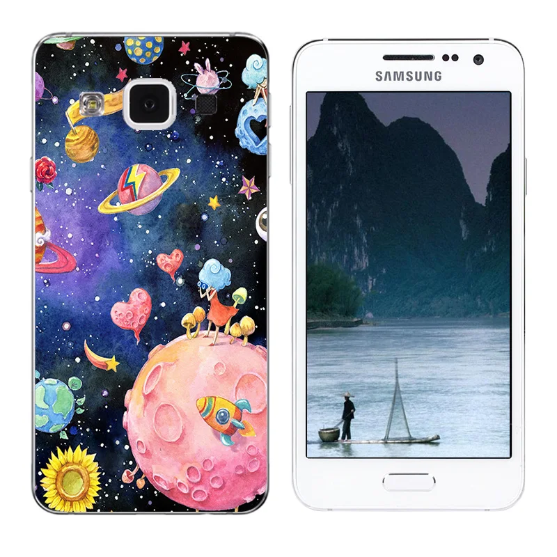 Чехол для Samsung Galaxy A3 2015 с принтом "волны" TPU мягкий чехол A3000 A300F чехлы телефонов