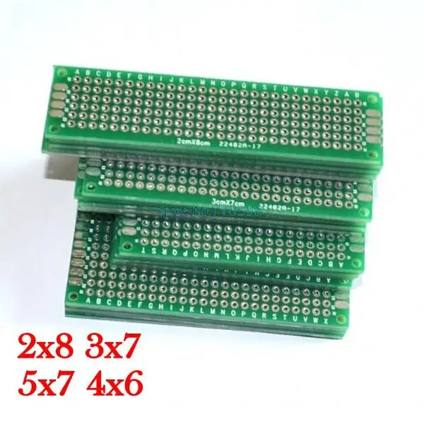 4х двухсторонний прототип печатной платы универсальная плата 5x7 4x6 3x7x8 см|pcb board
