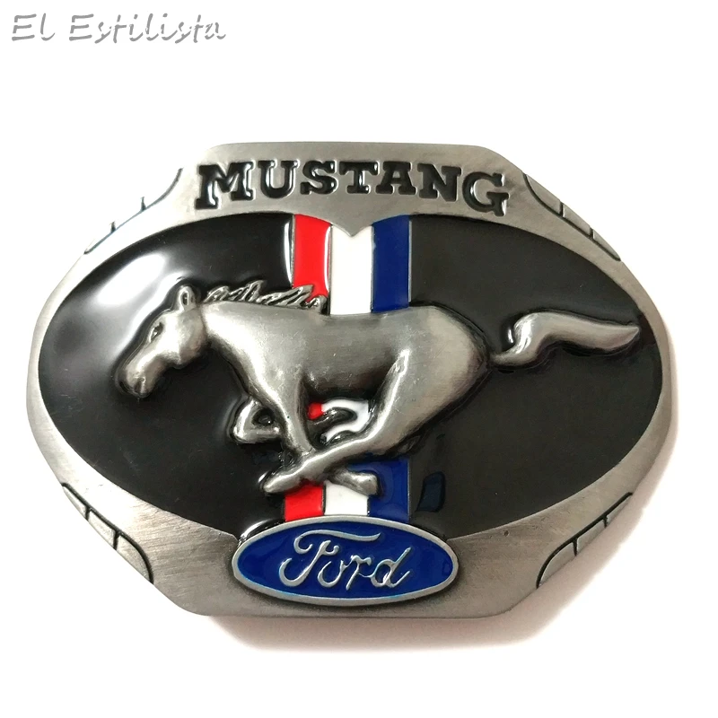 Ковбойский ремень Mustang ковбойские пряжки мужские Модные металлические кольца с
