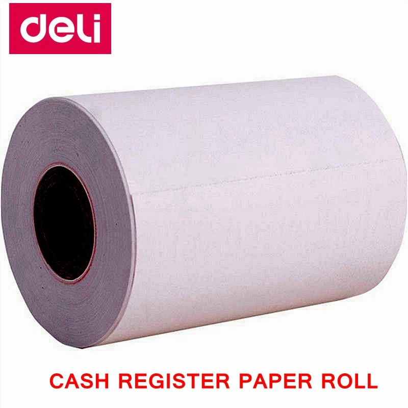 Рулон кассовых аппаратов Deli 3144 Термобумага 80x60 мм x 27 м Термочувствительная