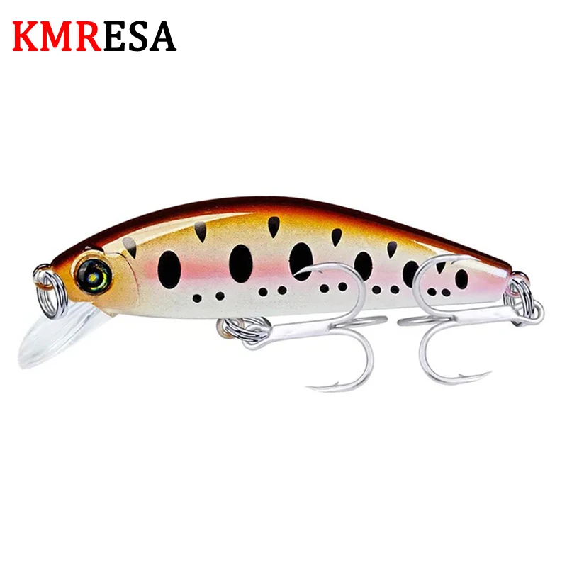 

KMREA 1Pcs 80mm 11g Mini Minnow Fishing Lure Hard Bait Artificial Quality Professional Wobbler Bass Pike Fishing Tackle 3D Eye