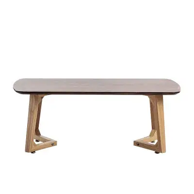 Walnut 90x45x35cm Китайский традиционный журнальный столик из дубового дерева, чайный столик в японском стиле с плавающим окном, стол basse, прямоугольный Chanyi - Цвет: Walnut 90x45x35cm