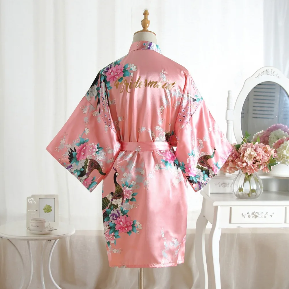 

Bridesmaid Robes Sleepwear Robe Wedding Bride Bridesmaid Robes Floral Sexy Robe Female Nightwear Bathrobe Nightdress Nightgown