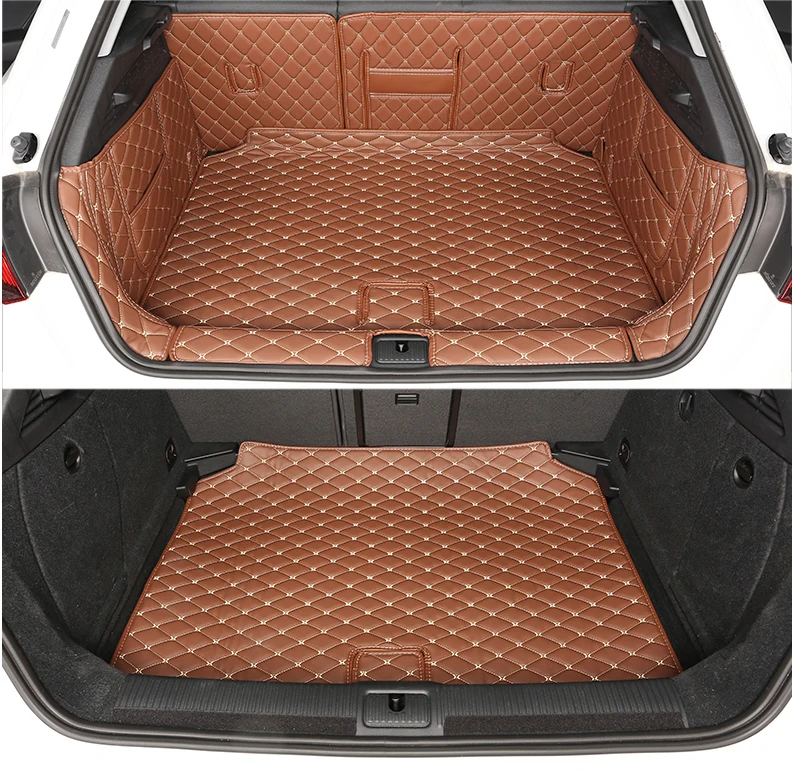 Роскошный Коврик для багажника из волоконной кожи audi a3 8V 2012 2013 2014 2015 2016 2017 2018 2019