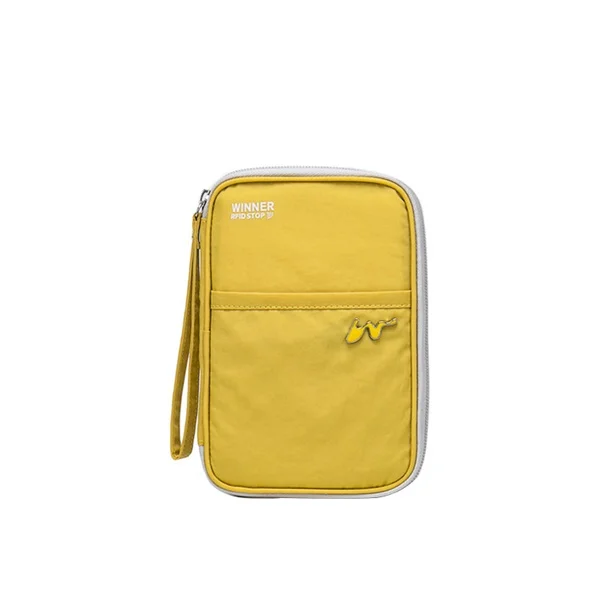 Yellow S Многофункциональный кошелек для путешествий, паспорта, карт, держатель для женщин и мужчин, держатель для кредитных карт, для мобильного телефона, для удостоверения личности, для мужчин, t, для хранения, посылка, аксессуары - Цвет: Yellow S