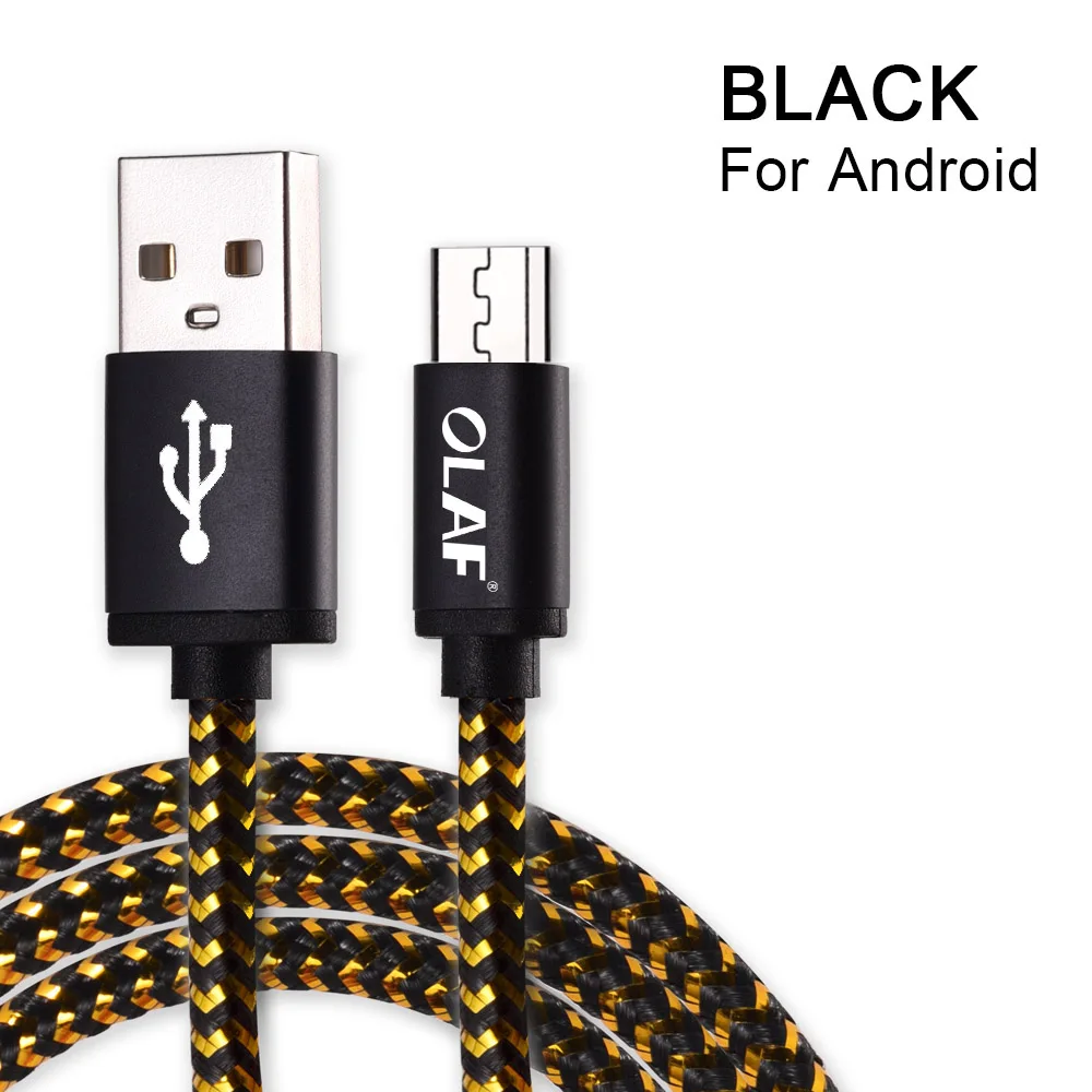 Олаф Micro USB кабель 1 м 2 м 3 м Быстрый кабель синхронизации данных и зарядки для samsung huawei Xiaomi LG Andriod USB кабель для мобильного телефона