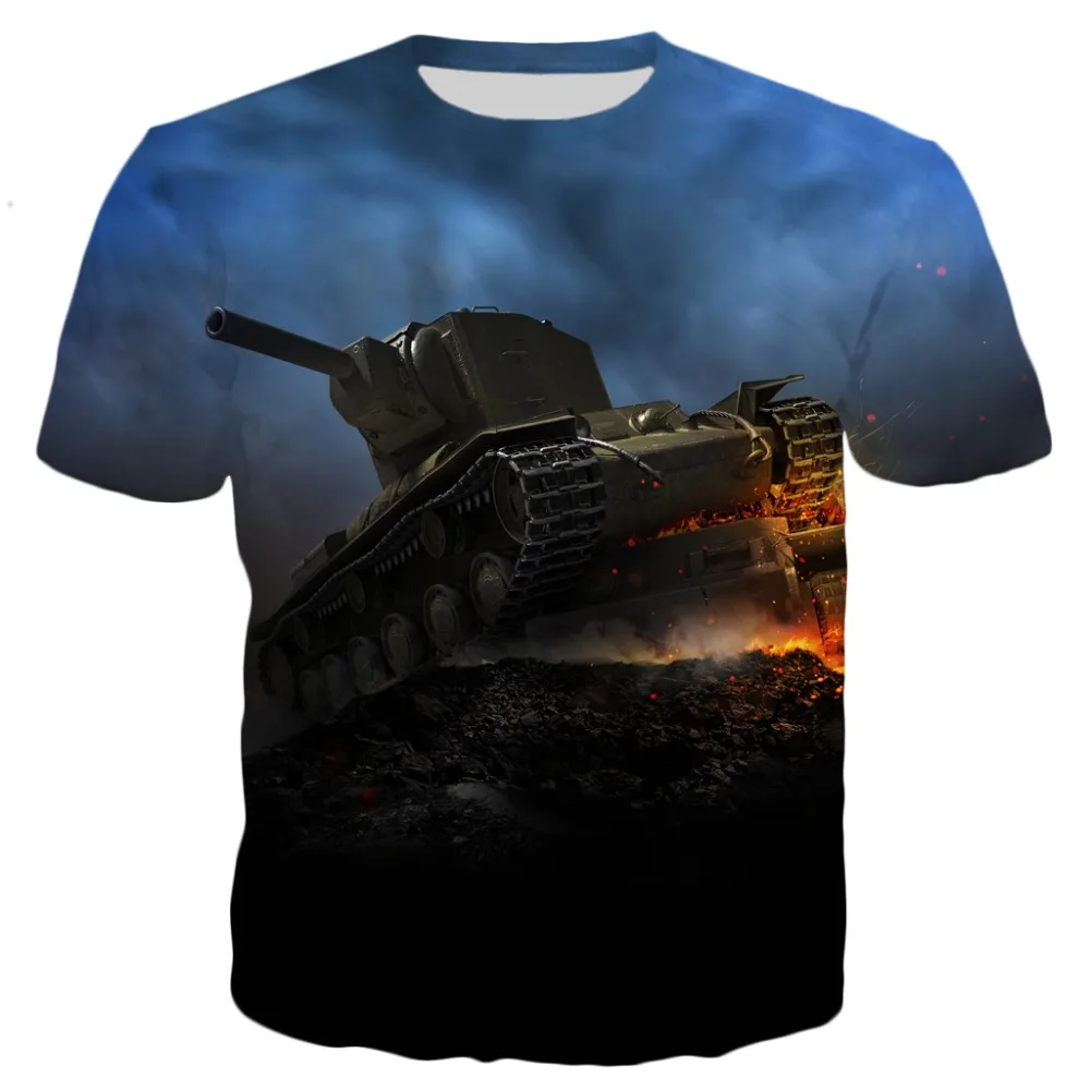 PLstar Космос Лето Новая мода Мужская футболка игры World Of Tanks узоры 3D принт Мужские Женские повседневные крутые футболки топы