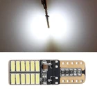Резервная лампа для автомобиля Canbus W5W 3014 SMD, 24 светодиодный, 1 шт., лампочка источника