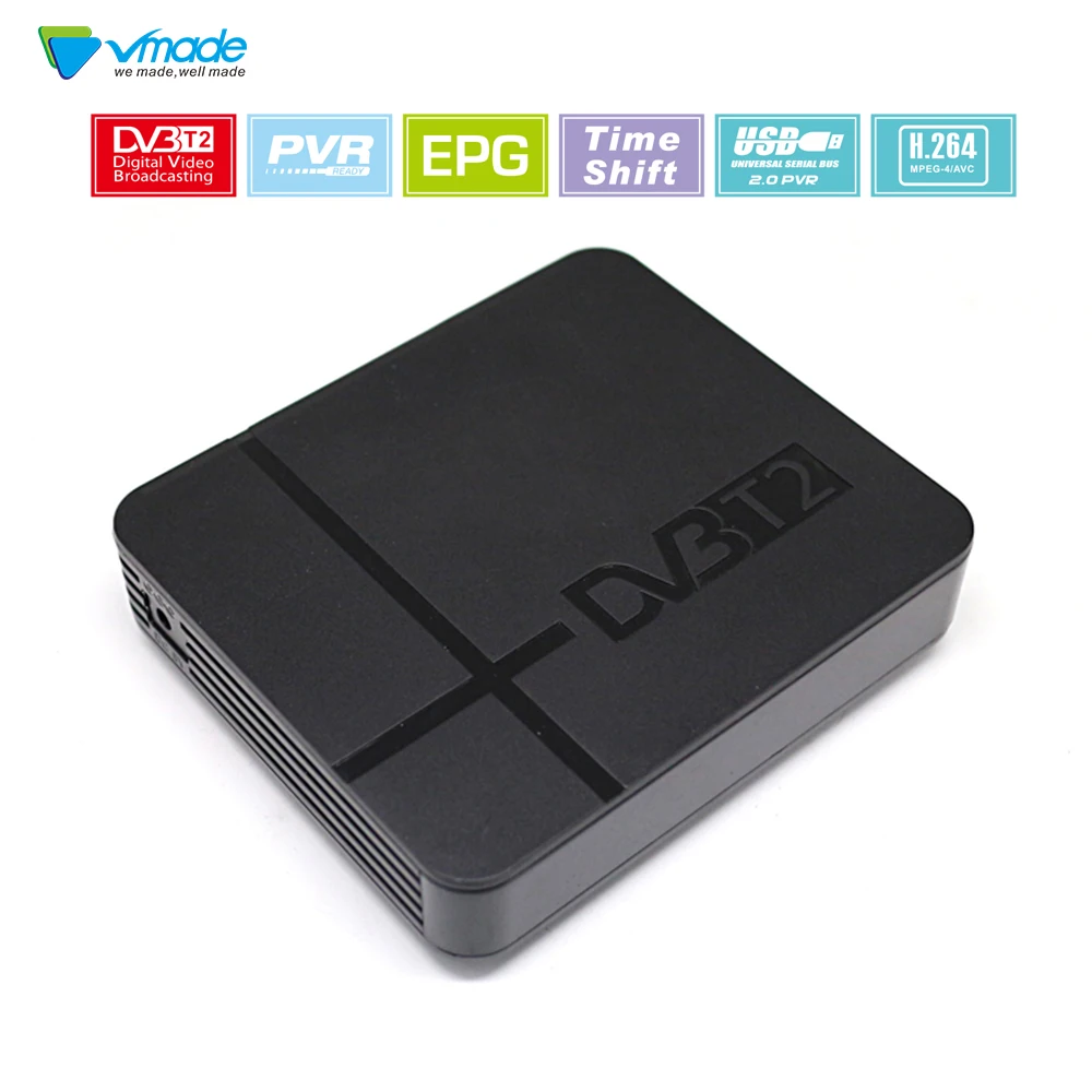 Vmade DVB T2 цифровой наземный телеприставка Full HD 1080 p H.264 MPEG2/4 Поддержка PVR YouTube ТВ