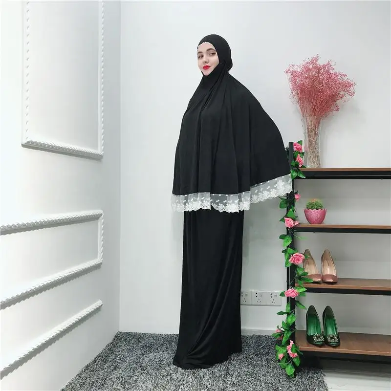 2 шт. abaya Robe Femme Рамадан мусульманское платье хиджаб Турция Кафтан Дубай женщины кафтан молитва Исламская одежда Ближний Восток Рамадан