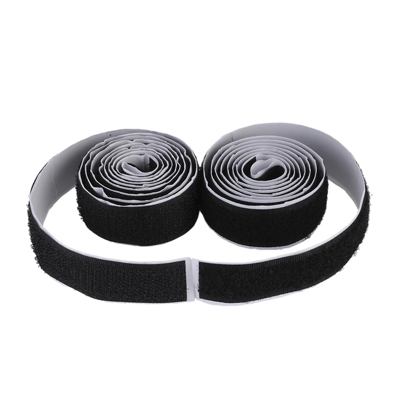 

High Quality 1M 3ft Self Adhesive Loop Tape Round Pads Tape Strong Magic Stick Home Textiles Apparel Sewing Accessories 2 greate