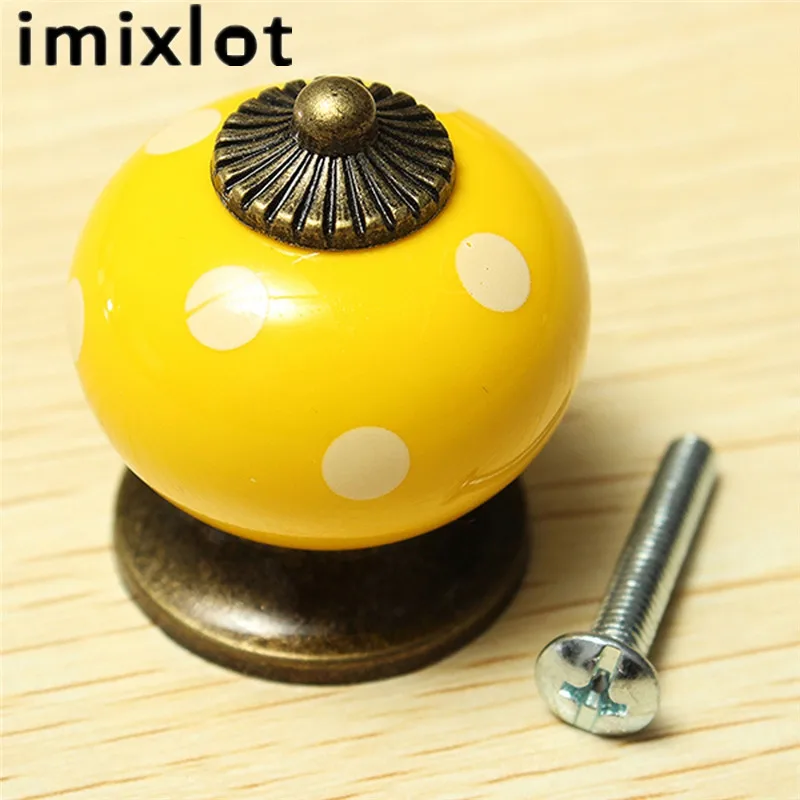 Безопасная дверная ручка Imixlot в скандинавском стиле горошек круглая
