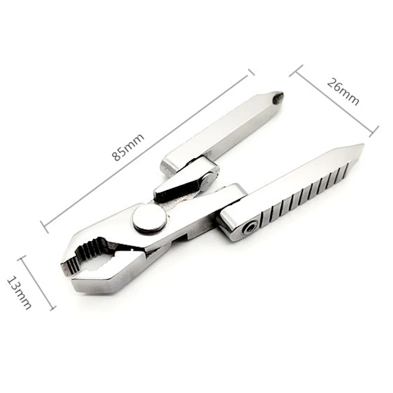 Многофункциональный 6 в 1 открытый инструмент зажим мини плоскогубцы портативный
