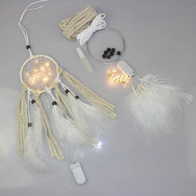 Набор ювелирных изделий Dream Catcher Reve набор из перьев/кольца/бусин/струн/Гуле