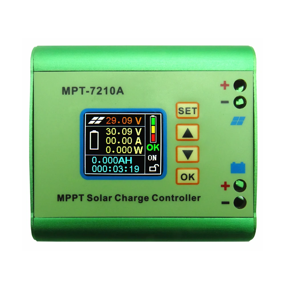 PowMr 10A MPPT Солнечный контроллер заряда подходит для 24 в 36 в 48 в 60 в 72 В литиевая батарея банк солнечных систем регуляторы ЖК-дисплей