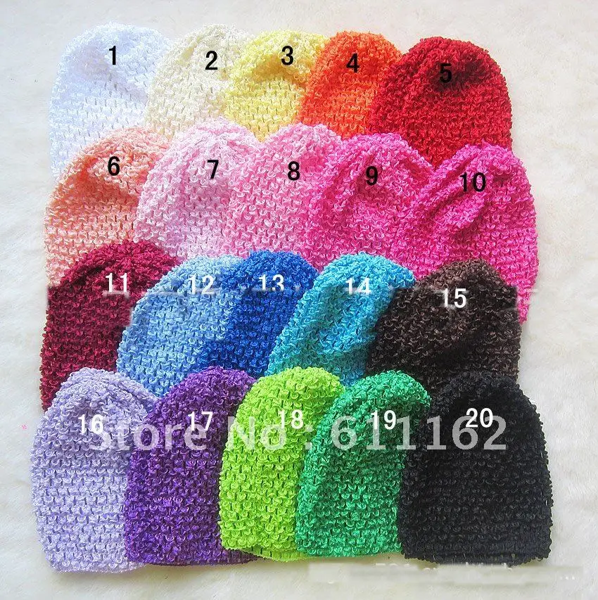 84pcs Baby Crochet Waffle Hats Waffle Beanie Hats Crochet Caps Baby Beanie Caps Mix Colors bhjnbij