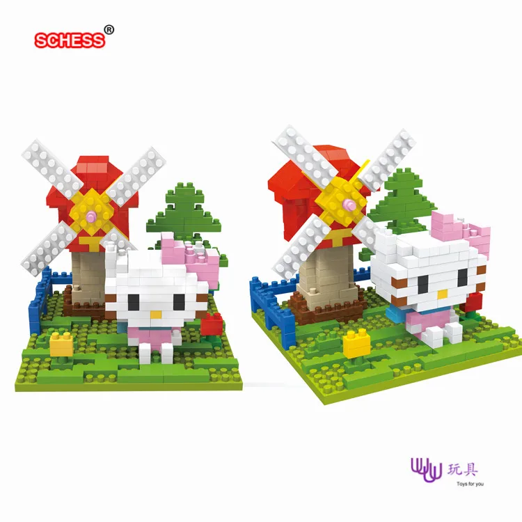 SC: kitties 1073-78 Алмазная микро нано строительные блоки экшн-фигурки подарки для