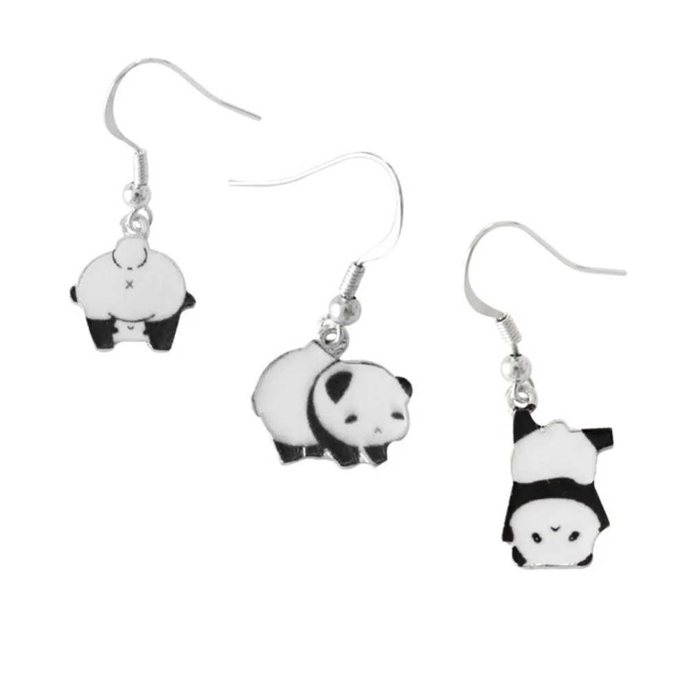 1 шт. Детская Подвеска панды серьги милый мультфильм животное кулон ушной обруч