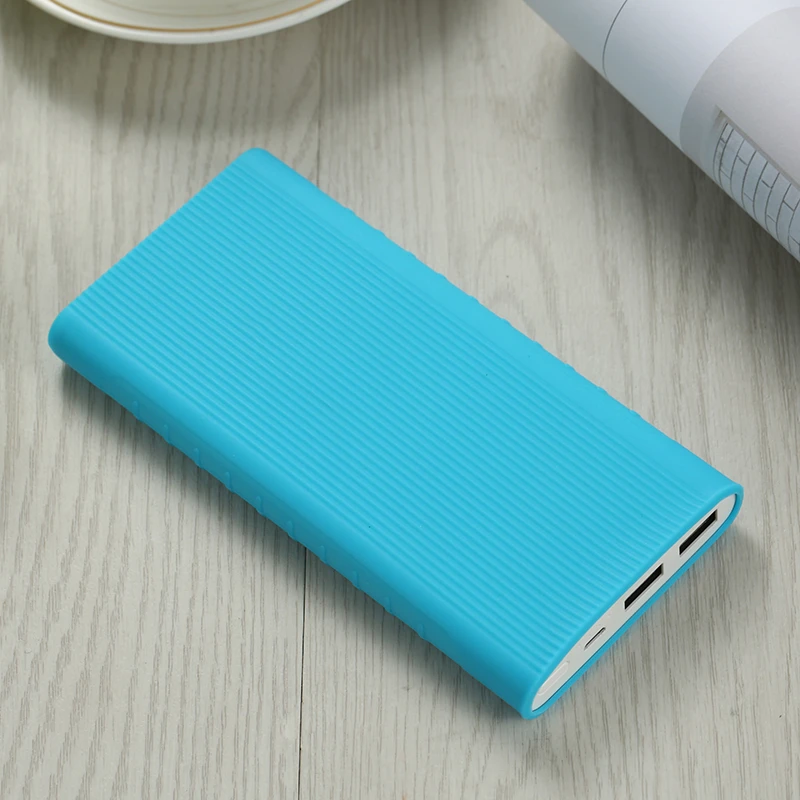 Силиконовый чехол для нового Xiaomi Power Bank 2 10000 мАч 2017 резиновый внешнего