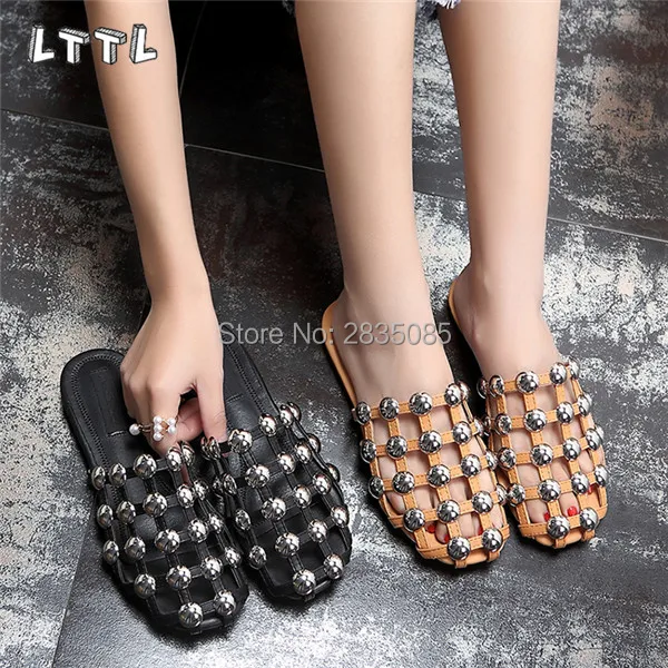 Zapatos Mujer Amelia/модные туфли без задника женские летние шлепанцы 2017 г. Босоножки в