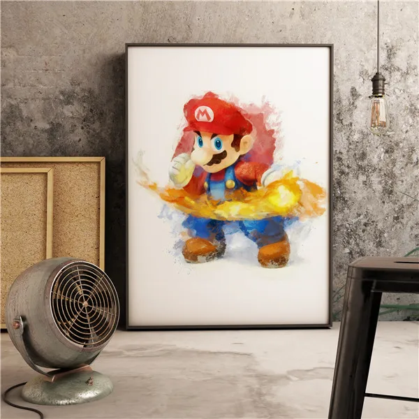 17 Легенда о Зельде Super Mario PS4 игра Северная настенная Картина на холсте мультфильм Арт Декор в северном стиле для детской комнаты, холст для живописи - Цвет: 17