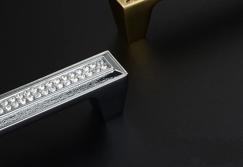 Хрустальные алмазные мебельные ручки хромированные настенные кухонные шкафы