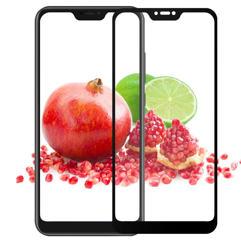 Закаленное стекло с полным покрытием для Xiaomi Mi 8 Lite 2 шт. защита экрана защитная