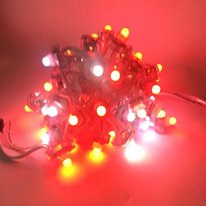 

12mm Digital Led 2811 WS2811 Pixel Module DC 5V 12V Full Color Round / Square Waterproof IP68 Letter String Light 1000PCS